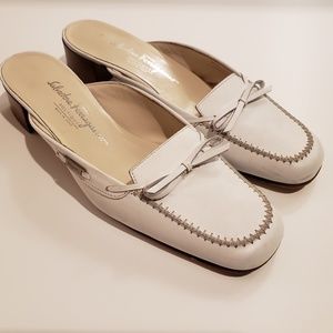 Salavtore Ferragamo Leather Mules